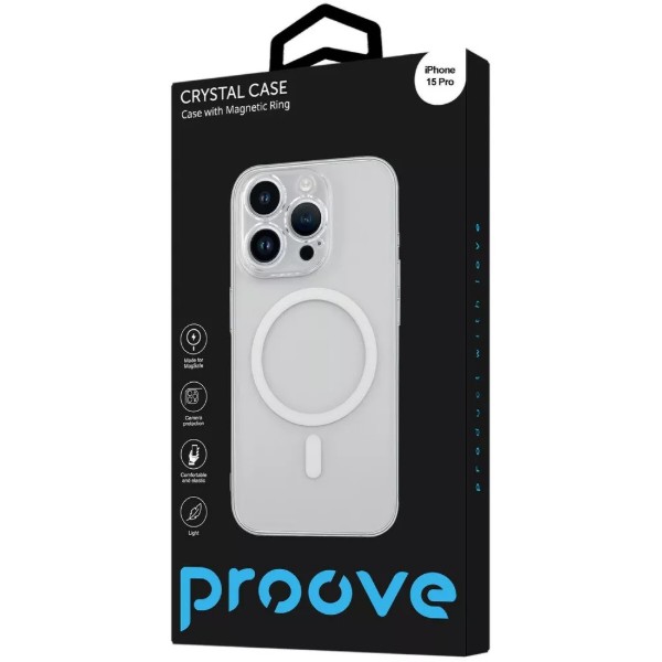 Фото - Чохол для смартфону Proove Crystal Case with Magnetic Ring iPhone 15 Pro brilliance (PCCCIP15P059)